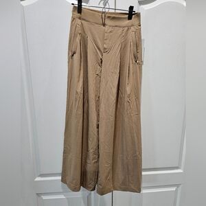 NWT Brooklyn Heights High Rise Pleated Wide Leg Pant, size 2, khaki / tan
